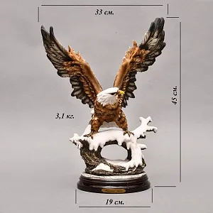 Большая Коллекционная статуэтка Птица - «Орел. Белоголовый орлан», Fanconi Arts Италия.
