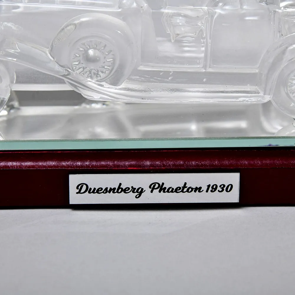 Коллекционная Хрустальная Модель «Автомобиль - Duesenberg Model J Dual Cowl Phaeton 1930» Spiegelau Crystal Германия. 