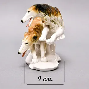 Редкость! Фарфоровая Статуэтка Пара Собак «Две Борзые», Karl Ens Германия, первая половина ХХ века.