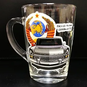Набор Кружек 6 штук Стекло Автомобили СССР