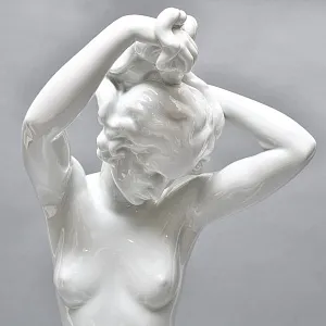 РЕДКОСТЬ! Большая Фарфоровая статуэтка «Обнаженная купальщица», Herend Венгрия.