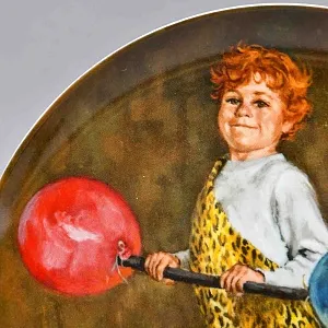 Коллекционная Фарфоровая Тарелка «Джонни - Маленький силач», RECO США -1983 год.