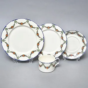 Фарфоровый Набор «Эгоист» - 4 предмета из коллекции «Elysée», Villeroy&Boch Люксембург 70 гг.