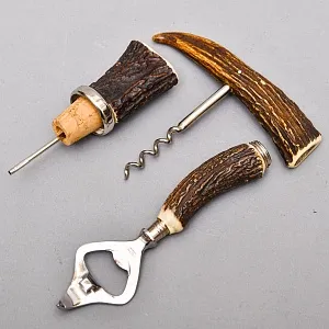 Набор для бара «Охота» - Открывалка - Штопор - Пробка, OTHELLO Solingen, 60 -е гг.