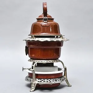 Редкость! Старинная Керосиновая Горелка - Плитка - Керогаз с Чайником, GEORG HALLER Германия -30 гг.