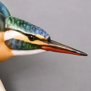 Фарфоровая Статуэтка «Птица - Зимородок», Hutschenreuther Германия, 1955 - 1968 годы.