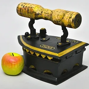 Большой Старинный Угольный Чугунный Утюг Индия первая половина ХХ века.