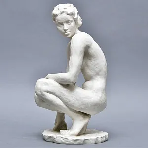 Большая Авторская Фарфоровая Статуэтка «Обнаженная Девушка» ROSENTHAL Германия -50 гг.