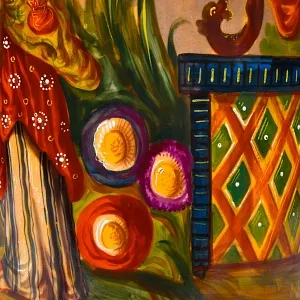 Редкие!!! Большие Антикварные Парные Вазы «Персидские мотивы», Франция VIEUX PARIS.