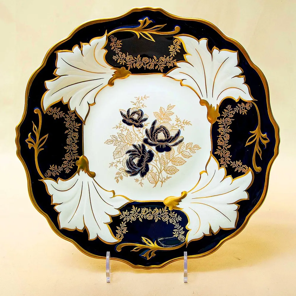 Коллекционное Сервировочное Блюдо - Тарелка «Кленовый лист», Фарфор WEIMAR Германия.