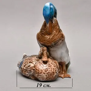 Коллекционная Фарфоровая статуэтка «Птицы. Утка и Селезень», ROSENTHAL Германия, 1922 - 1933 годы.