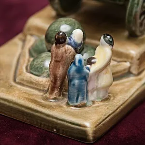 Миниатюрная Фаянсовая Композиции - Статуэтка «Царь-Пушка» СССР ЗиК Конаково -70 гг.