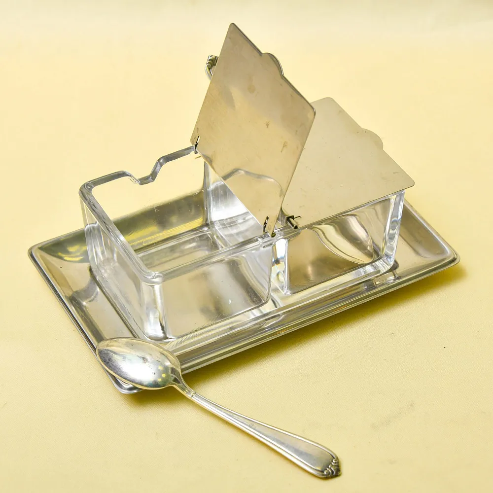 Винтажный Набор для специй или соусов с двумя отделениями, Германия, 70 -е годы ХХ века.