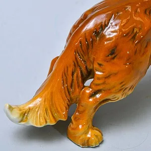 Редкость!!! Антикварная Фарфоровая статуэтка «Собака -  Длинношерстная Такса», Карл Энс / Karl Ens, Германия.