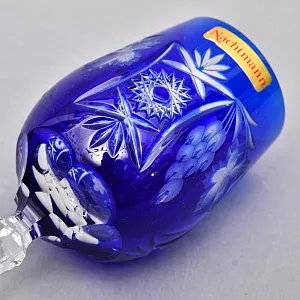 Редкость! Шесть Бокалов для вина из Цветного Хрусталя «ВИНОГРАД», NACHTMANN Германия конец ХХ века.