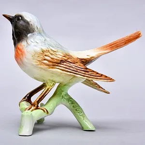 Коллекционная статуэтка «Птица. Горихвостка», Фарфор Goebel, Германия, 1979 - 1990 годы.