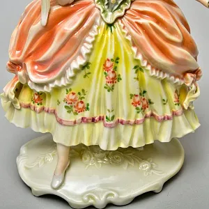 Редкость!!! Фарфоровая Статуэтка «Дама с попугаем», Karl Ens Германия, 30-е гг.