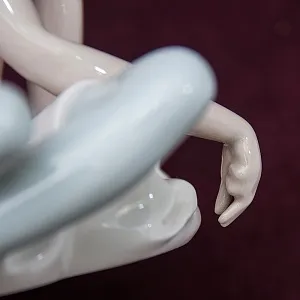 Коллекционная Фарфоровая статуэтка «Маленькая балерина в розовом» Lladro, Испания - 1978 год.