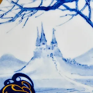 Коллекционная Фарфоровая Тарелка - Блюдо «Сказка. Храбрый Портняжка», MEISSEN Германия - 1988 год.