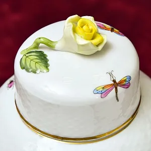 Коллекционая Фарфоровая Ваза с крышкой - Вазон ROTHSHILD BIRDS, Herend Венгрия, вторая половина ХХ века.