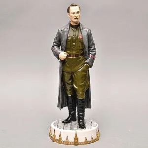 Коллекционная Авторская Статуэтка «Председатель ВЧК СССР - Дзержинский Ф.Э.», фарфор, Россия. 