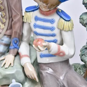 Редкость! Коллекционная Фарфоровая статуэтка «Маркитантка и Барабанщик», Lladro Испания.
