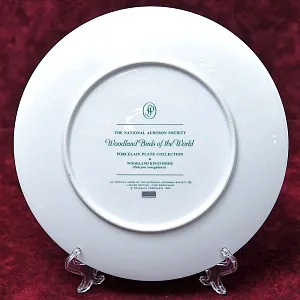 Коллекционная Тарелка - Блюдо «Лесной зимородок» Фарфор, Franklin Porcelain США - 80-е гг.