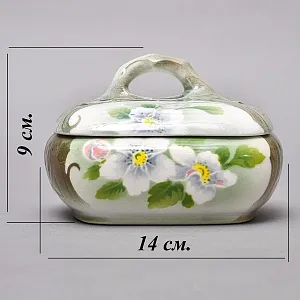 Фаянсовый Набор для Умывания «Яблоневый цвет», K&G Luneville Франция, 1900 - 1920 годы.