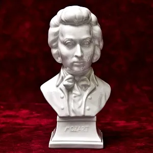 Коллекционный Фарфоровый Бюст - Статуэтка «Композитор Вольфганг Амадей МОЦАРТ - MOZART» HEREND Венгрия.