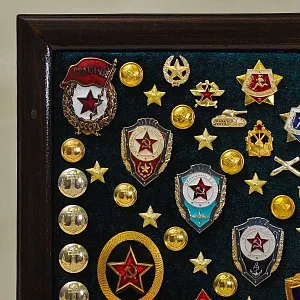 Коллекционное Панно - Картина «Элементы формы и Знаки отличия ВС СССР», Россия вторая половина ХХ в.
