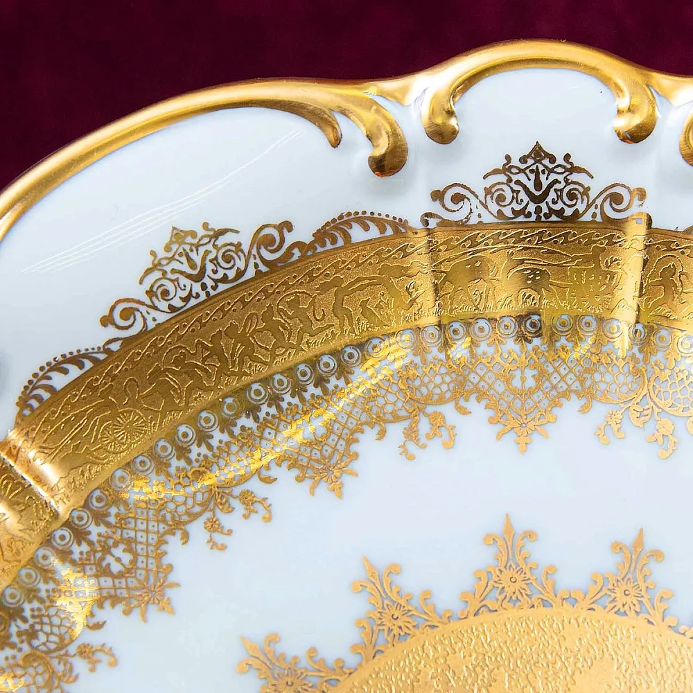 Роскошное Авторское Блюдо - Фруктовница «Дама с Кавалером» DW PORZELLAN-MANUFAKTUR.