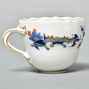 Коллекционная Кофейная пара «Синий Дракон», Фарфор, MEISSEN Германия, первая половина ХХ века.