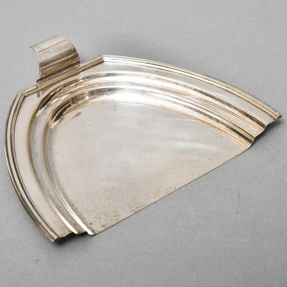 Старинный Совок и скребок для уборки крошек со стола, Металл, Silverplated, SHEFFIELD Англия. 