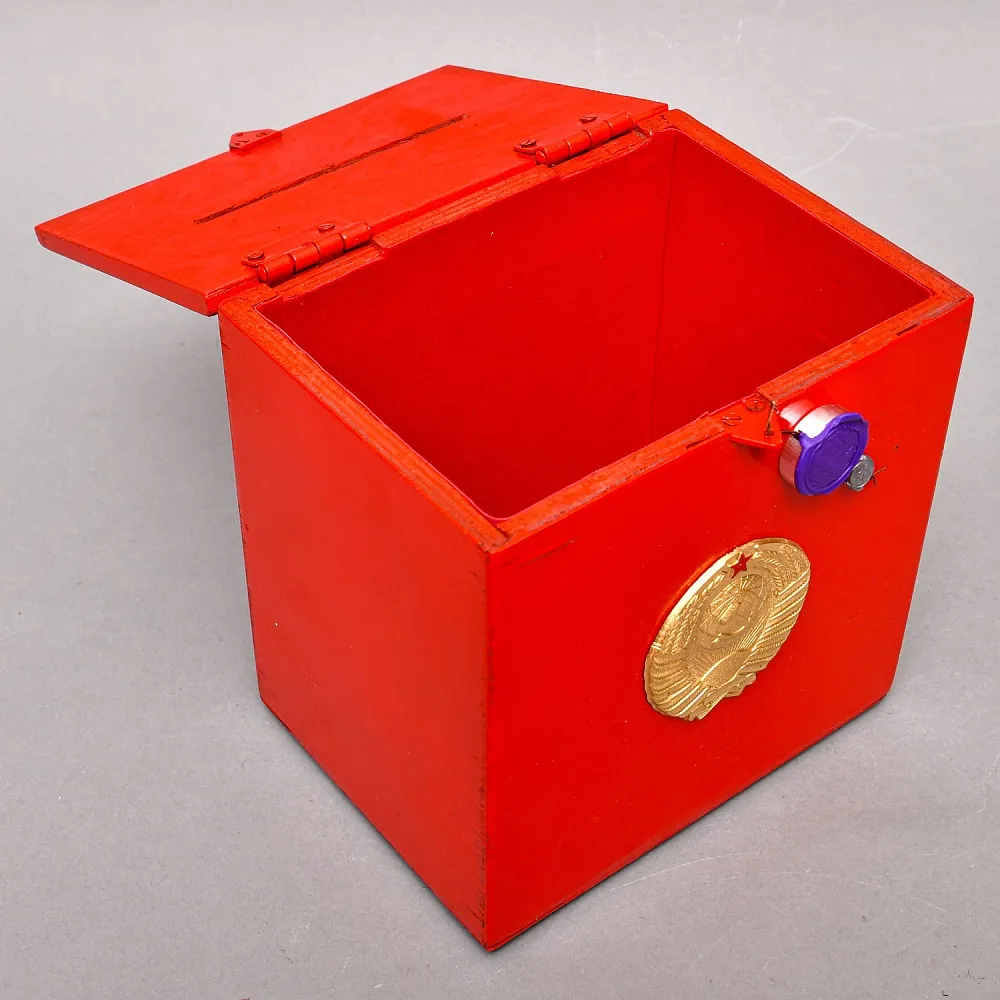 Редкость!!! Оригинальная «Выездная Урна для голосования» - Ящик, Дерево, СССР -1980 г.