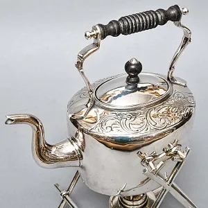 Старинная Бульотка - Чайник, GOLDSMITH & SILVERSMITH Сompany Ltd. Англия начало ХХ века.