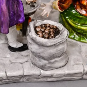 Коллекционная Фарфоровая статуэтка «Жареные каштаны», VOLKSTEDT Германия, середина ХХ века. 