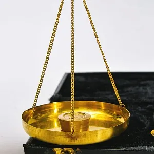 Антикварные Настольные Ювелирные весы с разновесами в футляре, Англия, начало ХХ века! 