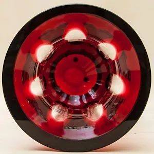 Классическая Ваза Рубинового Хрусталя WMF Crystal Cabinet Германия Н-28 см., конец 60-х гг.