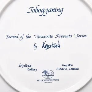  Коллекционная Тарелка - Блюдо «Катание на санках», Фарфор. Hutschenreuther Германия.
