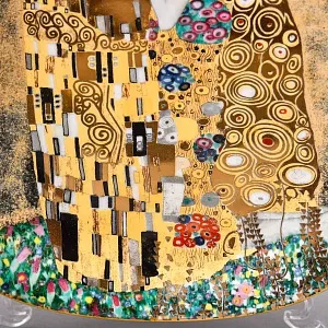 Коллекционная Тарелка «Шедевры Густава Климта. ПОЦЕЛУЙ», Фарфор Lilien Porzellan Австрия, 1990 год. 