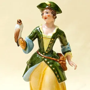 Редкость! Парные Фарфоровые статуэтки «Охотник и Охотница», ROSENTHAL Германия.