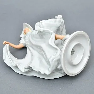  Коллекционная Фарфоровая статуэтка «Танцовщица в пышном платье», Schau Bach Kunst Германия.