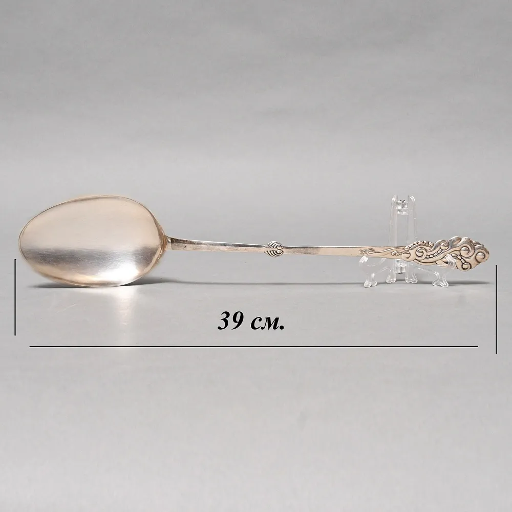 Большая Ложка - Половник для подачи готовых блюд, Silverplated, SHEFFIELD Англия, начало ХХ века. 