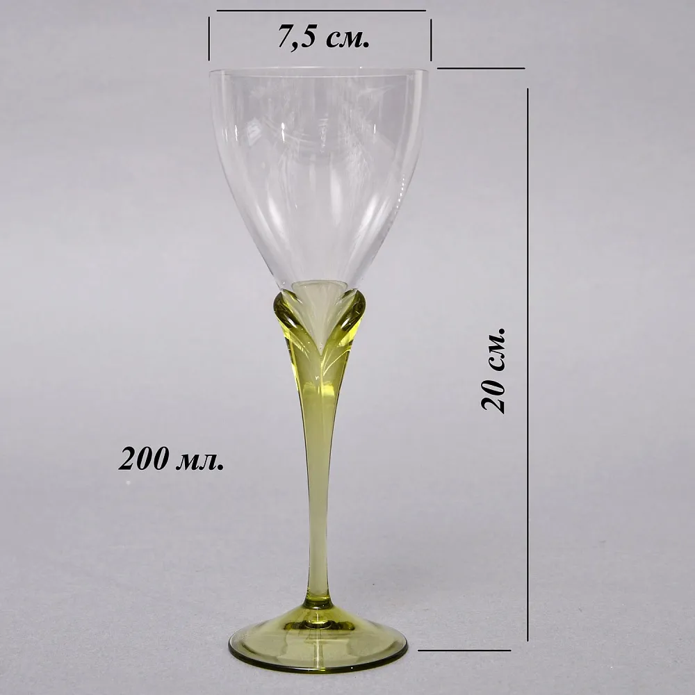 Бокалы для вина «Papyrus», Хрусталь Rosenthal Studio Line, Германия -1960 -1969 годы.