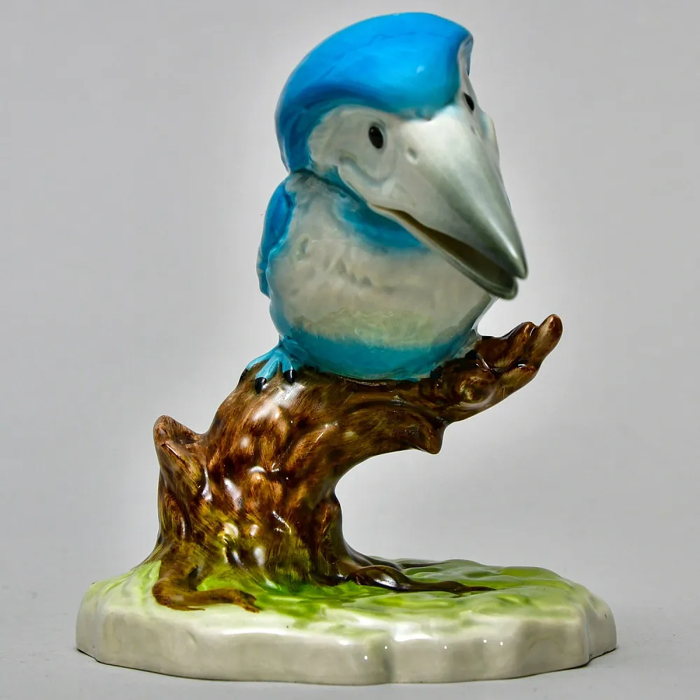 Редкая Фарфоровая статуэтка Птицы «Веселый Зимородок», Goebel Германия - 1982 год.