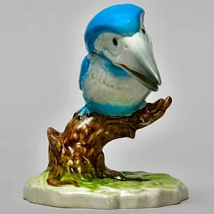 Редкая Фарфоровая статуэтка Птицы «Веселый Зимородок», Goebel Германия - 1982 год.