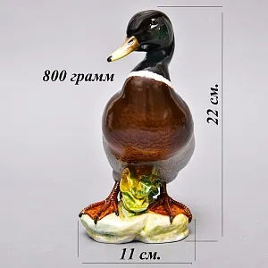 Коллекционная Фарфоровая статуэтка «Утка - Селезень», Испания, 50-70 годы ХХ века. 