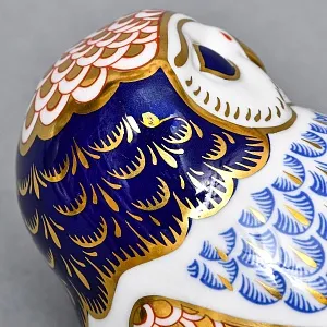 Коллекционное Пресс - Папье, Фарфоровая Статуэтка «СОВА», Royal Crown Derby, Англия, 80-е гг. 