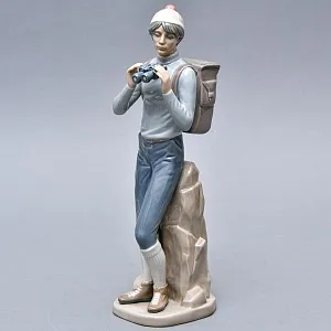 Коллекционная Фарфоровая статуэтка «ПУТЕШЕСТВЕННИК», Lladro / Лядро Испания.