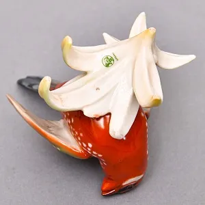  Коллекционная Фарфоровая статуэтка «Птица. Астрильд тигровый», Hutschenreuther Германия.